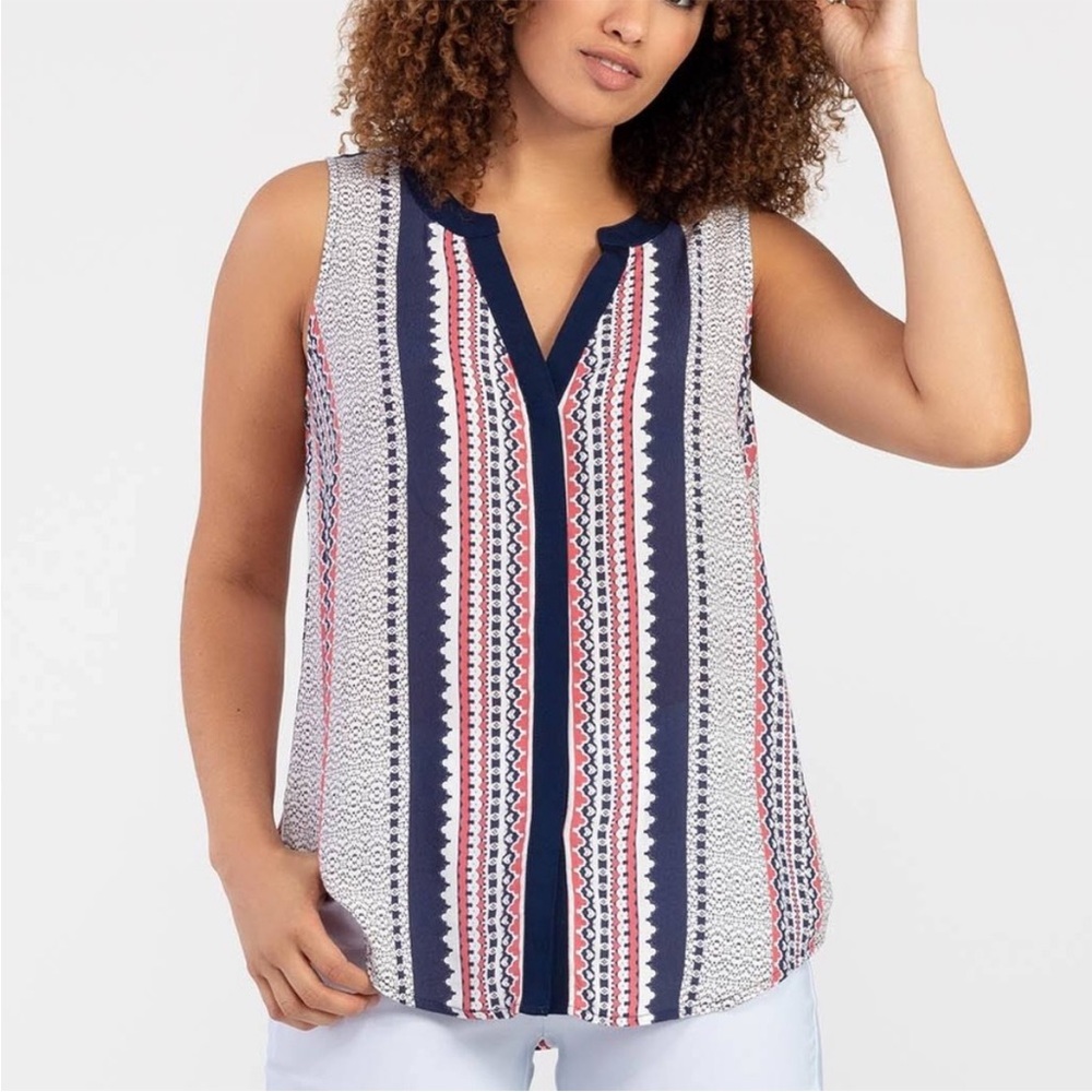 Sanctuary Tribal Print Tank Top Blouse